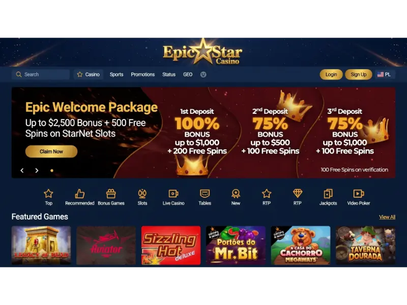 EpicStar Casino Україна Бонус